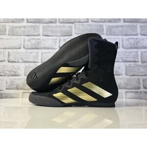 Men's Boxing Shoes Adidas Box Hog 4 Boxing Boots Black GZ6116 Size 8.5